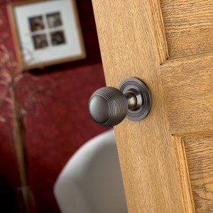 Interior door hardware