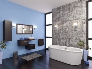 free-standing bathtub